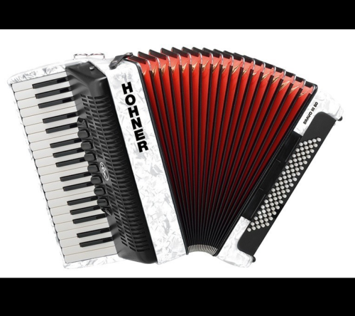 Hohner Acordeón Bravo III 80 bajos White A1641