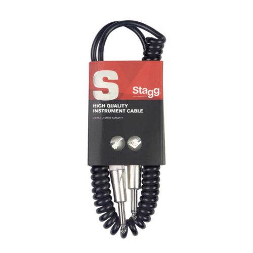 Cable de instrumentos Stagg SGCC6 DL, jack/jack (m/m), 6m. enrollado, Serie S