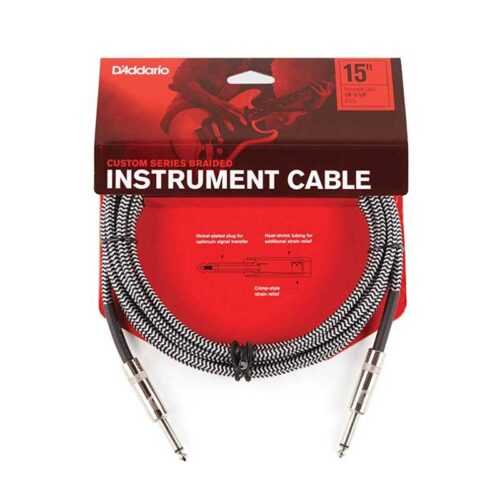 Cable de instrumentos Planet Waves trenzados de 15"