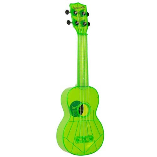 Ukelele soprano Kala Waterman Verde manzana agria fluorescente