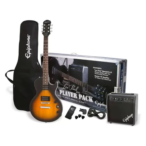 Pack de Guitarra Electrica EPIPHONE – Les Paul Player Pack PPEG-EGL1VSCH1 – Vintage Sunburst
