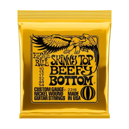 Cuerdas para guitarra eléctrica Ernie Ball 10-54 Skinny Top Beefy Bottom Slinky P02216