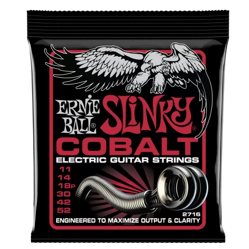 Cuerdas guitarra eléctrica Ernie Ball  Burly Slinky Cobalt 11-52 Gauge