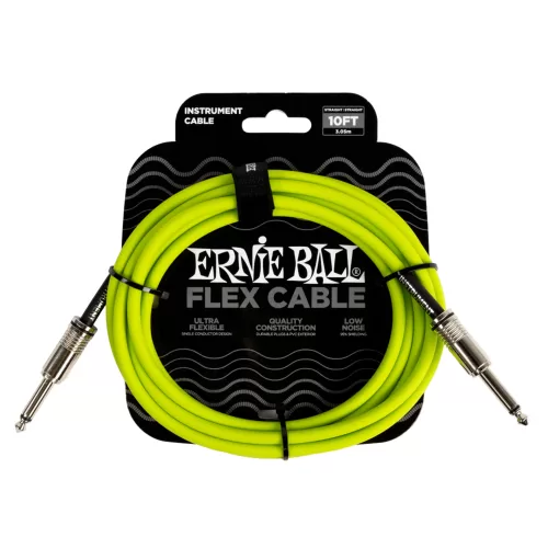 Cable de instrumento Ernie Ball P06414 - verde 3.05M