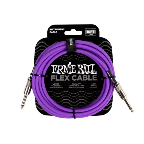 Cable de instrumento Ernie Ball P06415- púrpura 3.05M