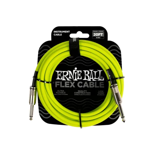 Cable de instrumento Ernie Ball P06419 - verde 6.1M