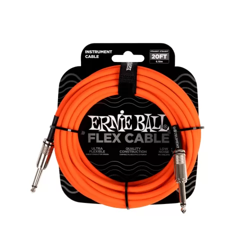 Cable de instrumento Ernie Ball P06421 - naranja 6.1M