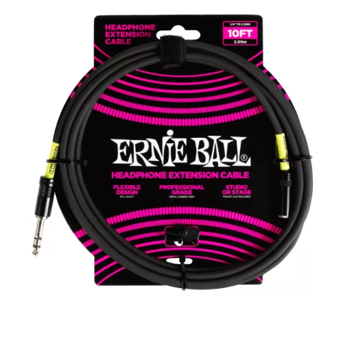 Extensión de audífonos Ernie Ball P06425 1/4 a 3.5mm de 3 metros