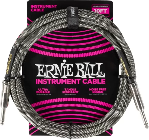 Cable de instrumento Ernie Ball P06429 - Silver Fox 3.05M