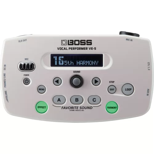 Pedal Boss de Intérprete vocal VE-5 Blanco