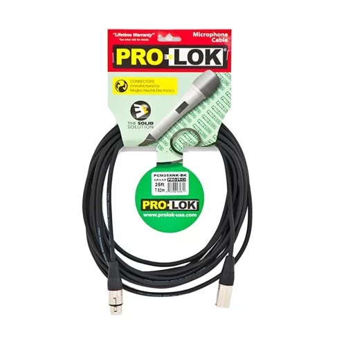 Cable para Micrófono de 7.5 Mts Pro-Lok PCM25XNK