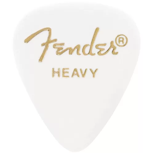 Paquete de 12 púas Fender Heavey Blanco