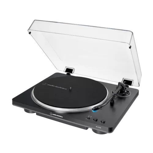 Audio-Technica - Tocadiscos automático con transmisión por correa AT-LP70X Black/Gray