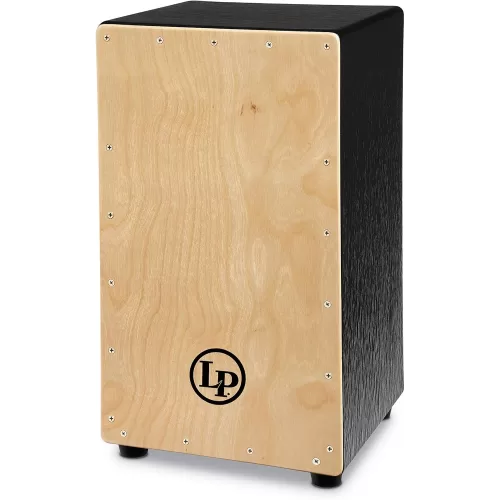 Latin Percussion Caja de alambre con placa frontal natural, negro, 19"x12"x11" (LP1428NYN)