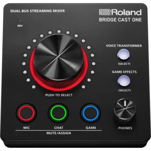 BRIDGE CAST ONE Mezclador de Doble Bus para Streaming Roland