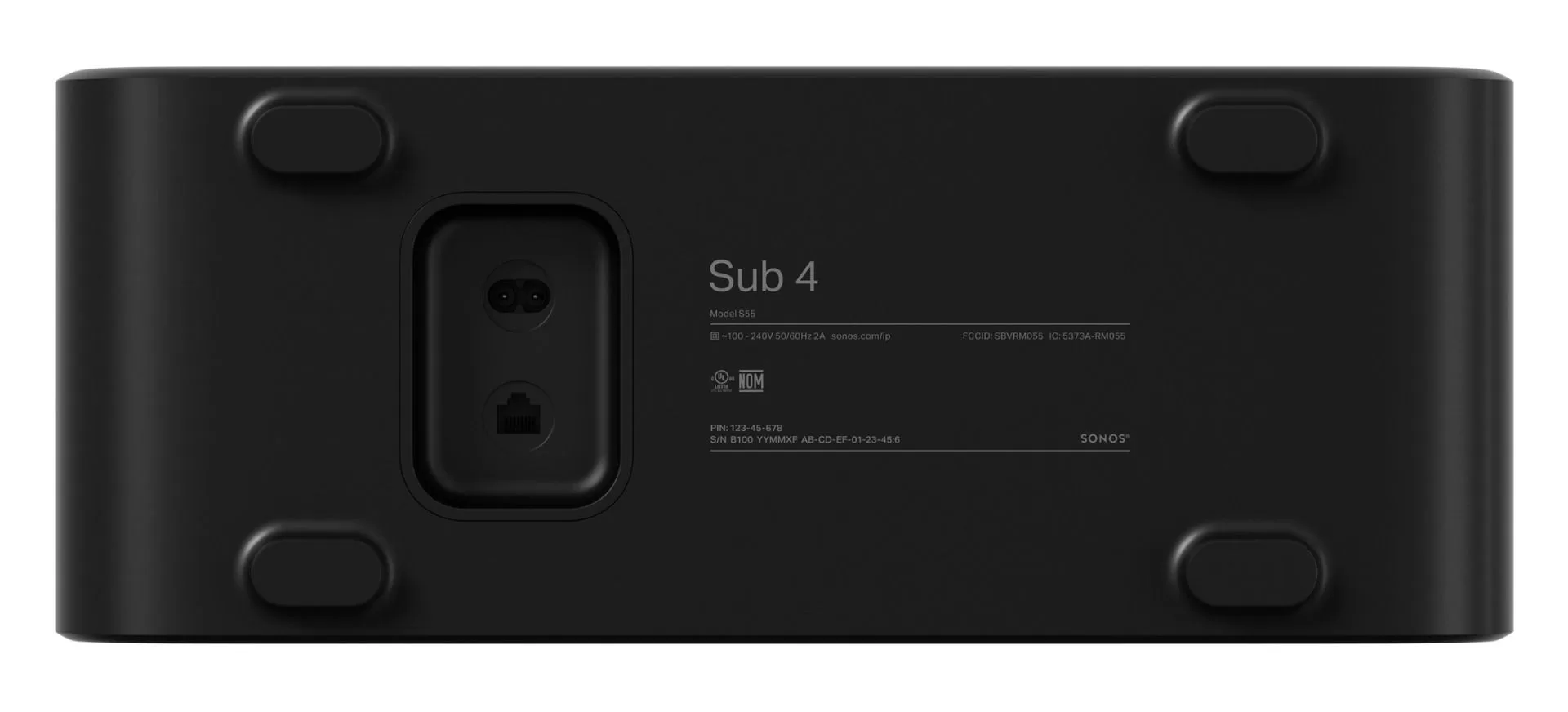 Sonos Sub 4: Subwoofer inalámbrico premium (negro) - Imagen 5