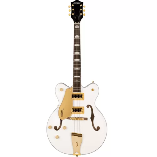 Gretsch G5422GLH Electromatic® Classic Hollow Body Double-Cut with Gold Hardware, Zurdo, Laurel Fingerboard, Snowcrest White