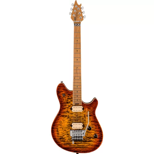 Guitarra Eléctrica EVH Wolfgang Special QM, Baked Maple Fingerboard, Tiger Eye Glow