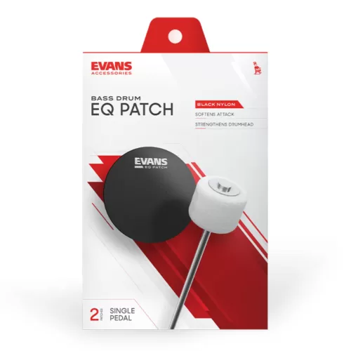 Evans EQPB1 EQ Patch Protector de Bombo de nylon negro