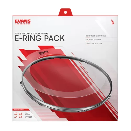 Evans ER-ROCK E-Rings Pack de sordinas Rock (10", 12", 16") + 14" Snare E-Ring
