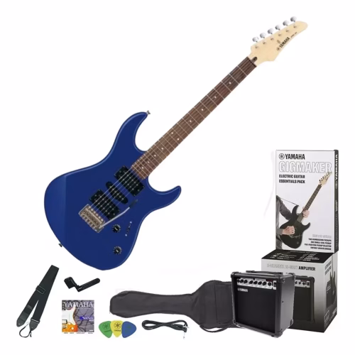 Pack de Guitarra Eléctrica Yamaha ERG121 Azul Metalico
