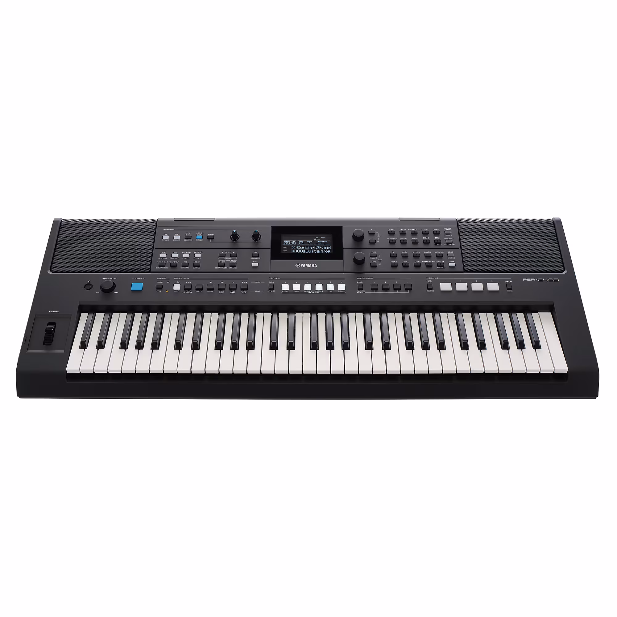 Teclado Yamaha PSR-E483 + transformador PA150 - Imagen 5