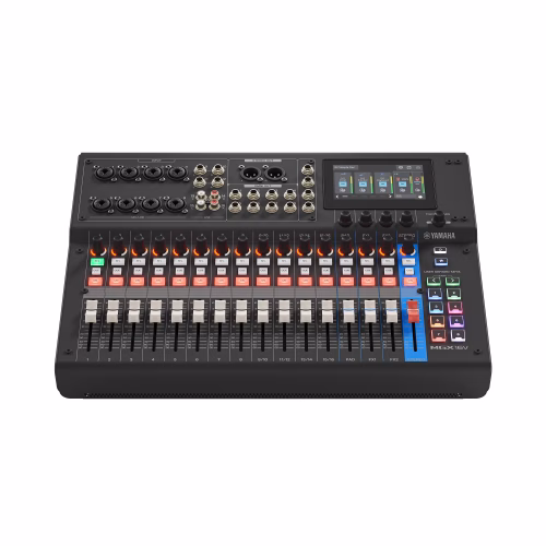 Consola digital Yamaha MGX16V de 16 canales con pantalla táctil e interfaz HDMI