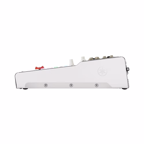 Diseño compacto y profesional de la consola híbrida Yamaha MGX16V para streaming