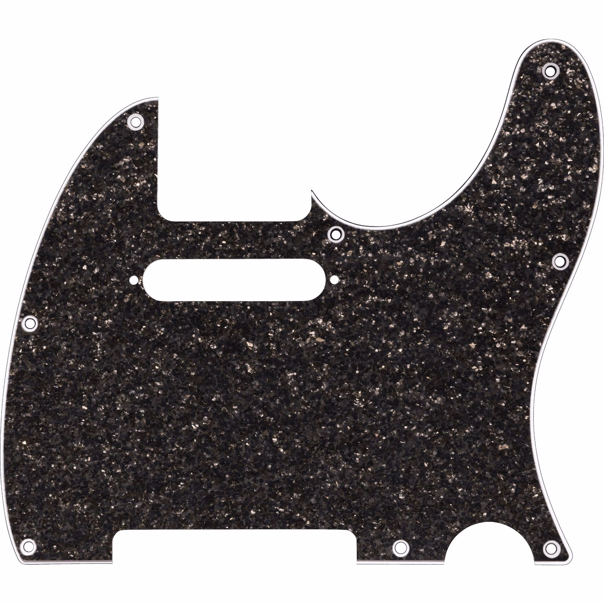 Pickguard Fender Hybrid Glass/Glitter Telecaster S/S Dark Gray Sparkle