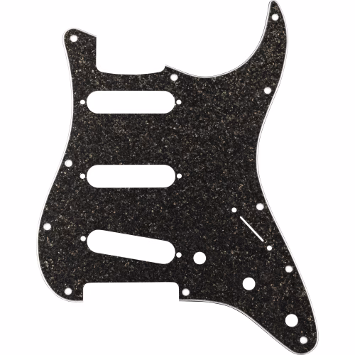 Pickguard Fender Hybrid Glass/Glitter Stratocaster S/S/S Dark Gray Sparkle