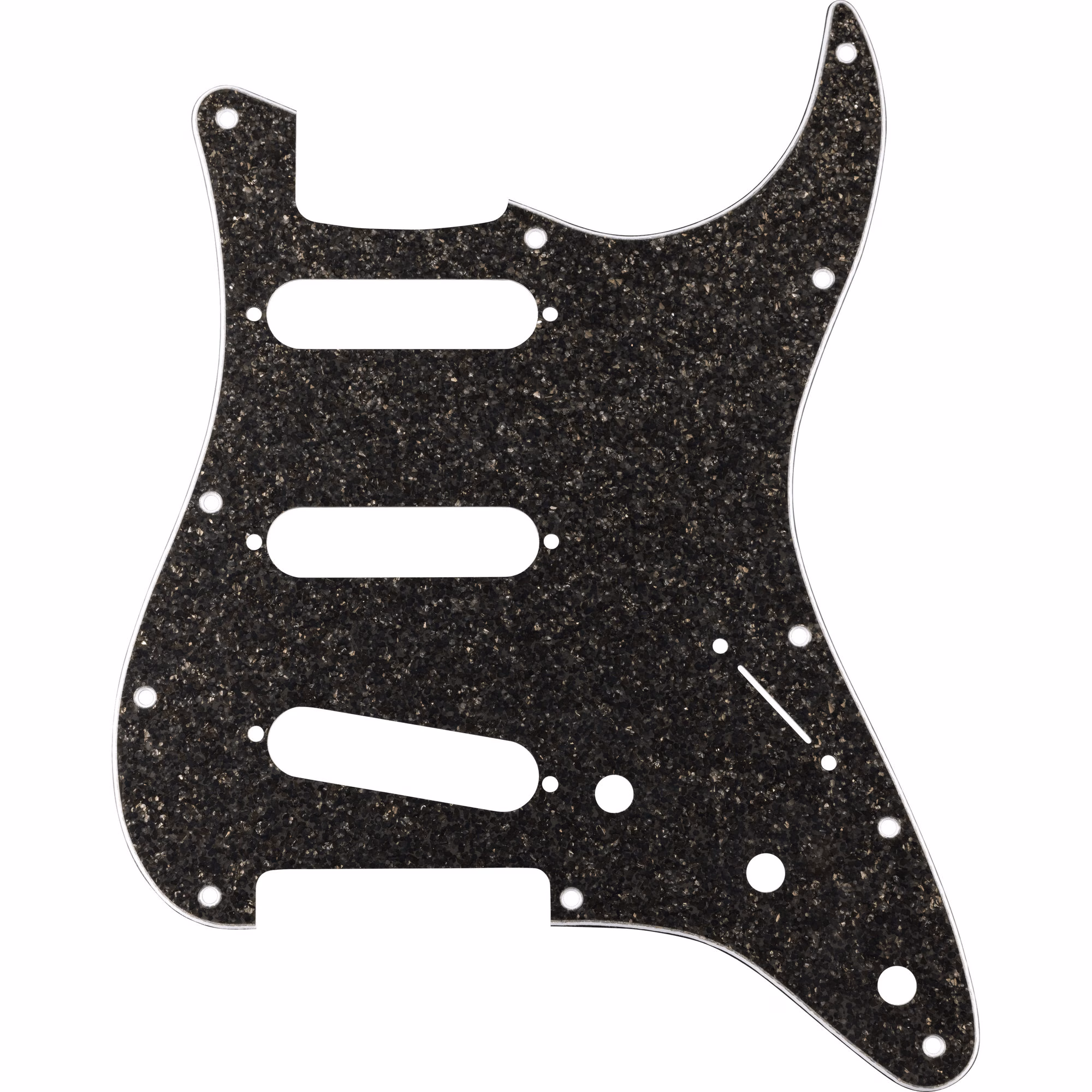 Pickguard Fender Hybrid Glass/Glitter Stratocaster S/S/S Dark Gray Sparkle