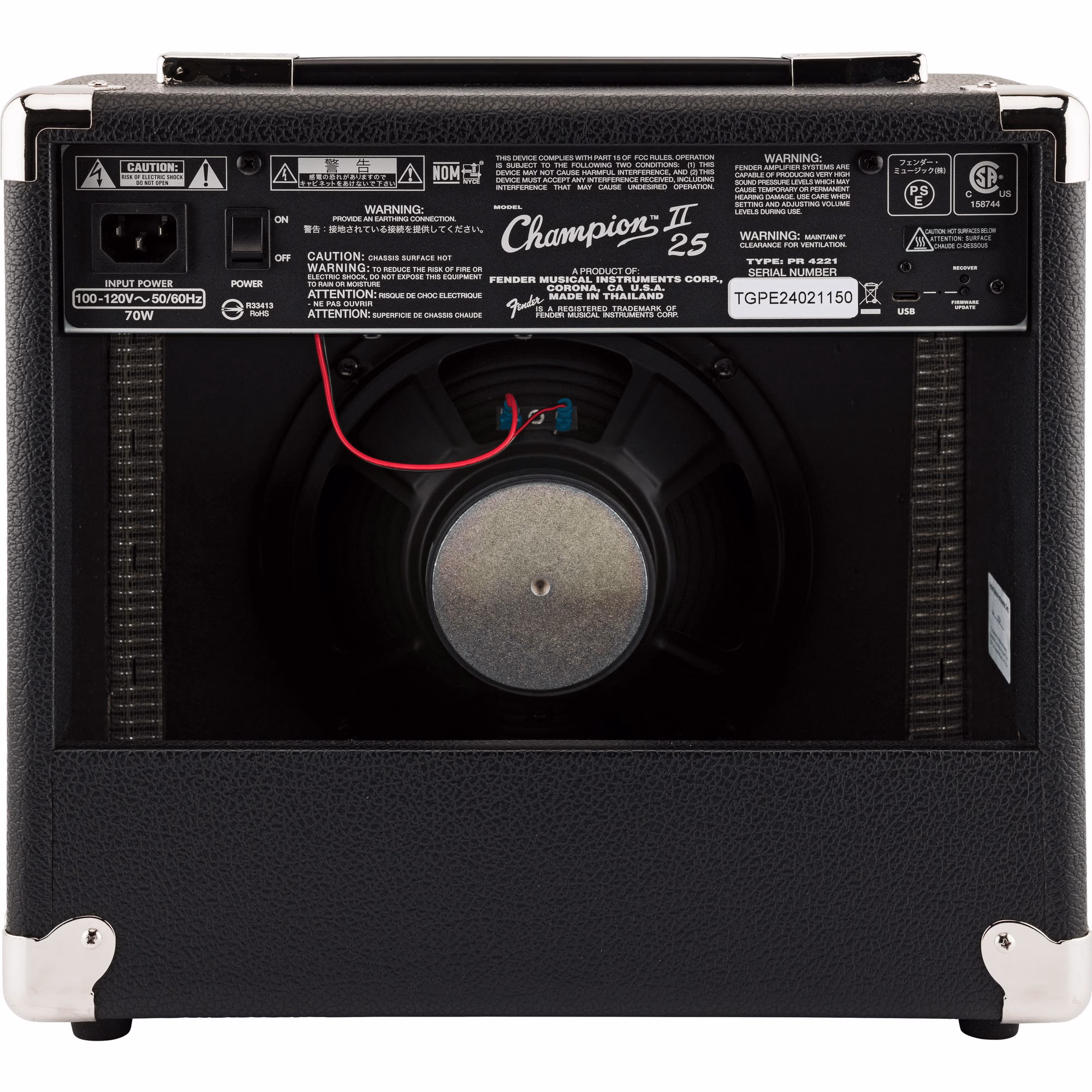 Amplificador Fender Champion II 25 — 25W 1x8" - Imagen 2