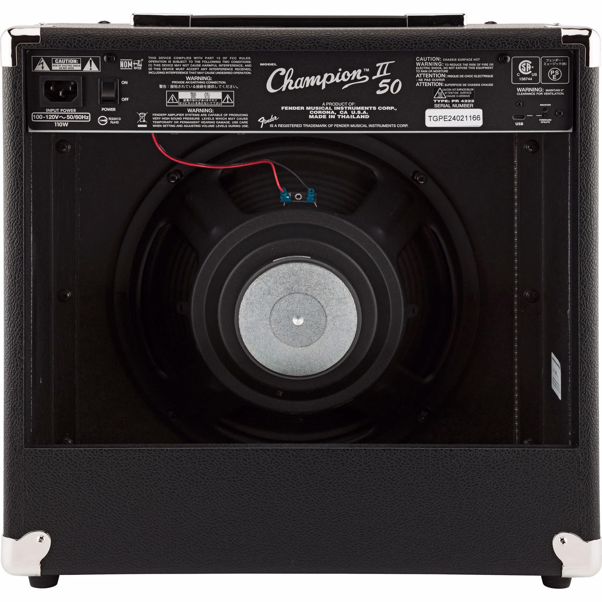 Amplificador Fender Champion II 50 — 50W 1x12" - Imagen 4
