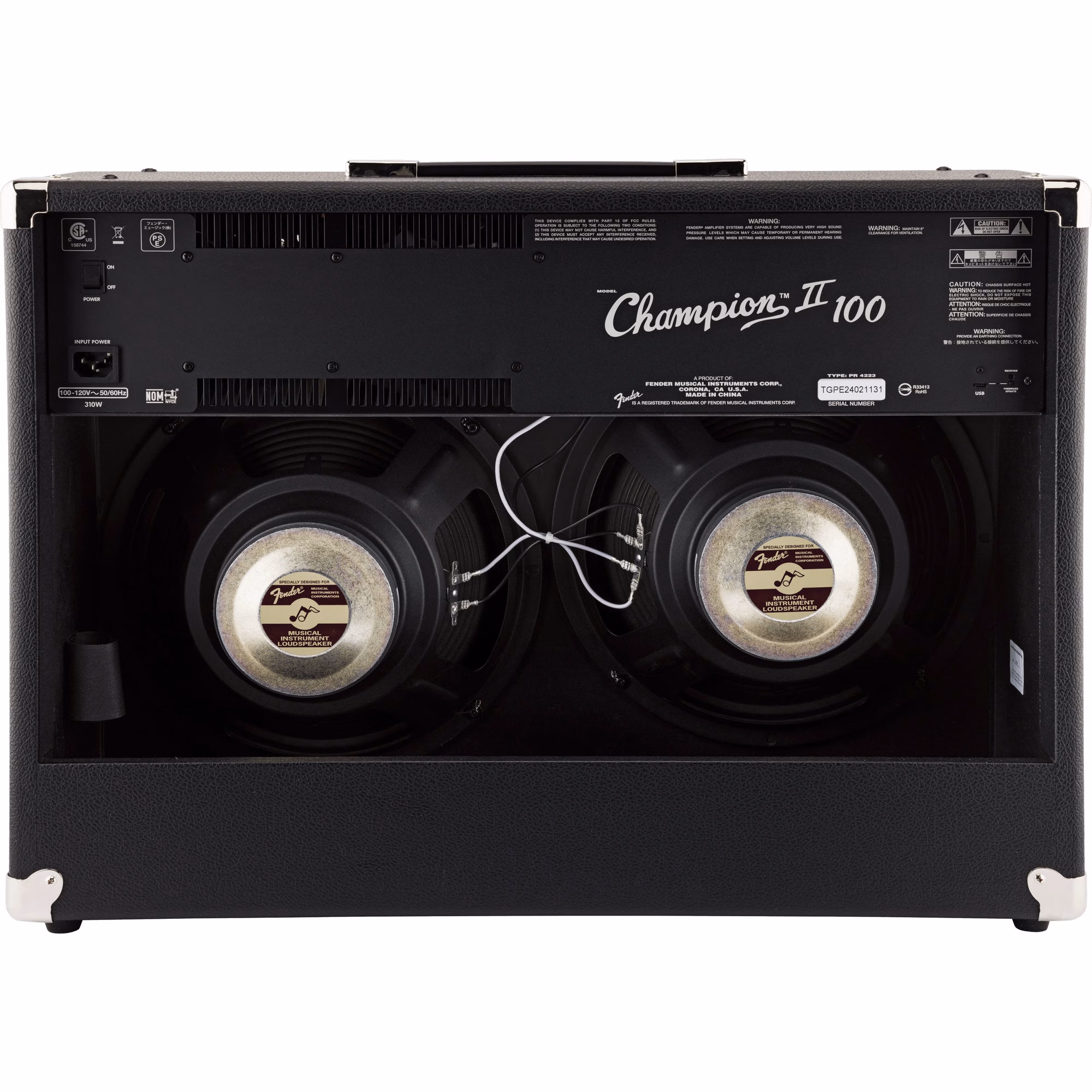Amplificador Fender Champion II 100 — 100W 2x12" - Imagen 3
