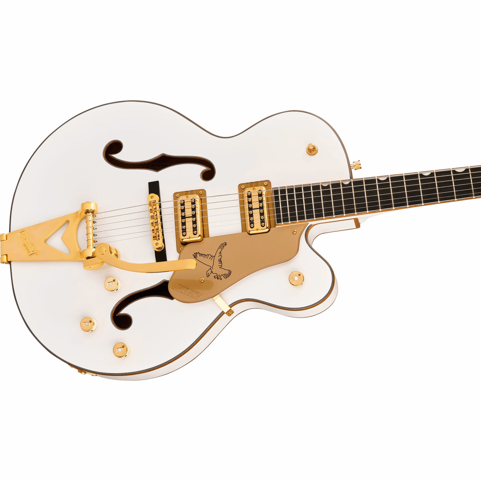 Guitarra Eléctrica Gretsch Synchromatic Falcon Hollow Body Single-Cut con Bigsby Snowcrest White - Imagen 3