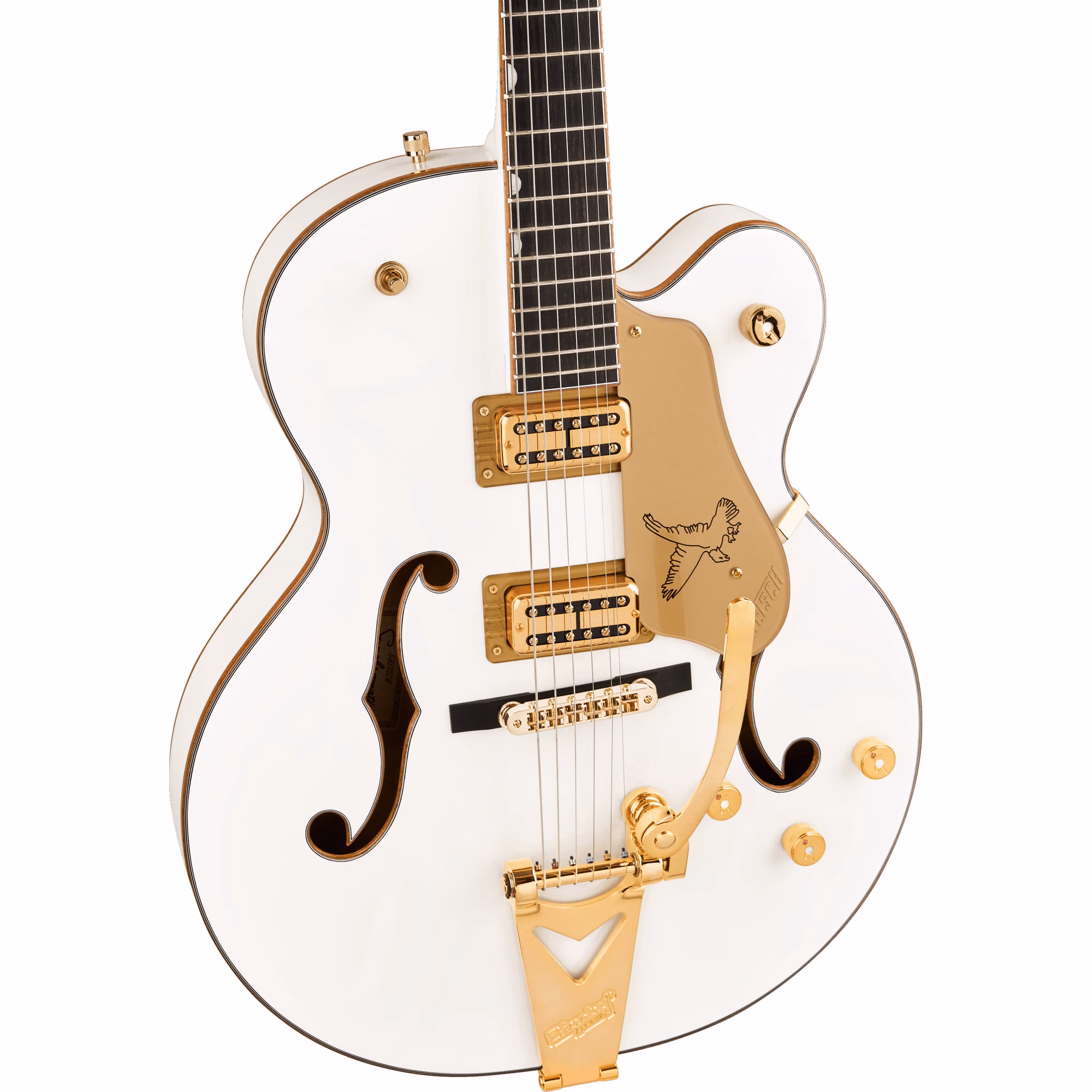 Guitarra Eléctrica Gretsch Synchromatic Falcon Hollow Body Single-Cut con Bigsby Snowcrest White - Imagen 4