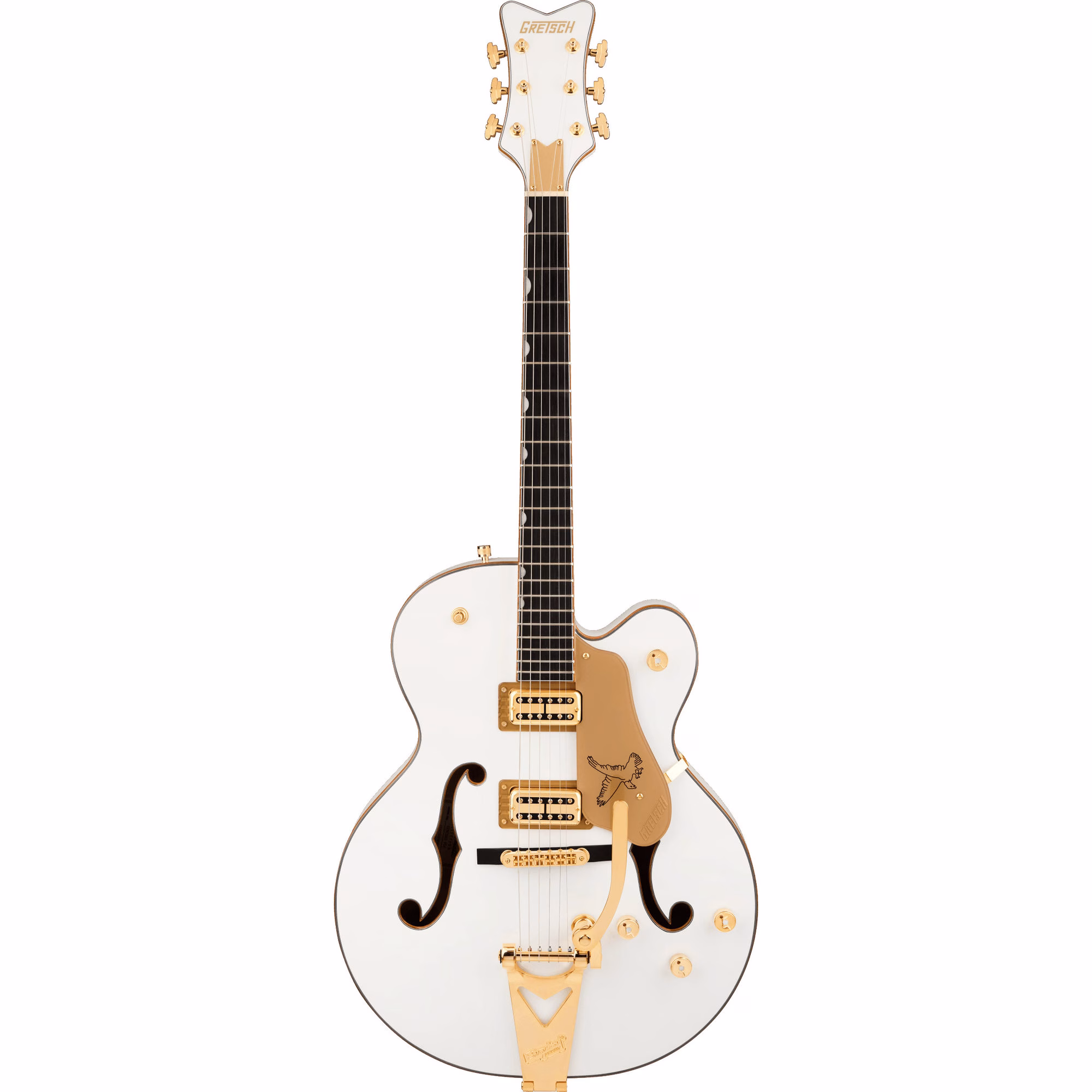 Guitarra Eléctrica Gretsch Synchromatic Falcon Hollow Body Single-Cut con Bigsby Snowcrest White