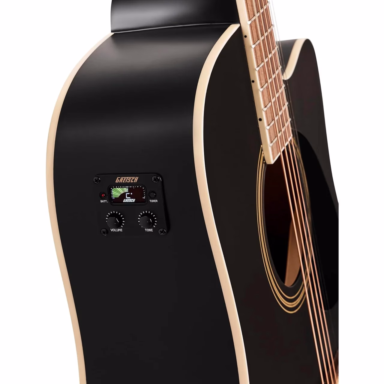 Guitarra Electroacústica Gretsch Prelude D100CE Dreadnought Cutaway Black - Imagen 3