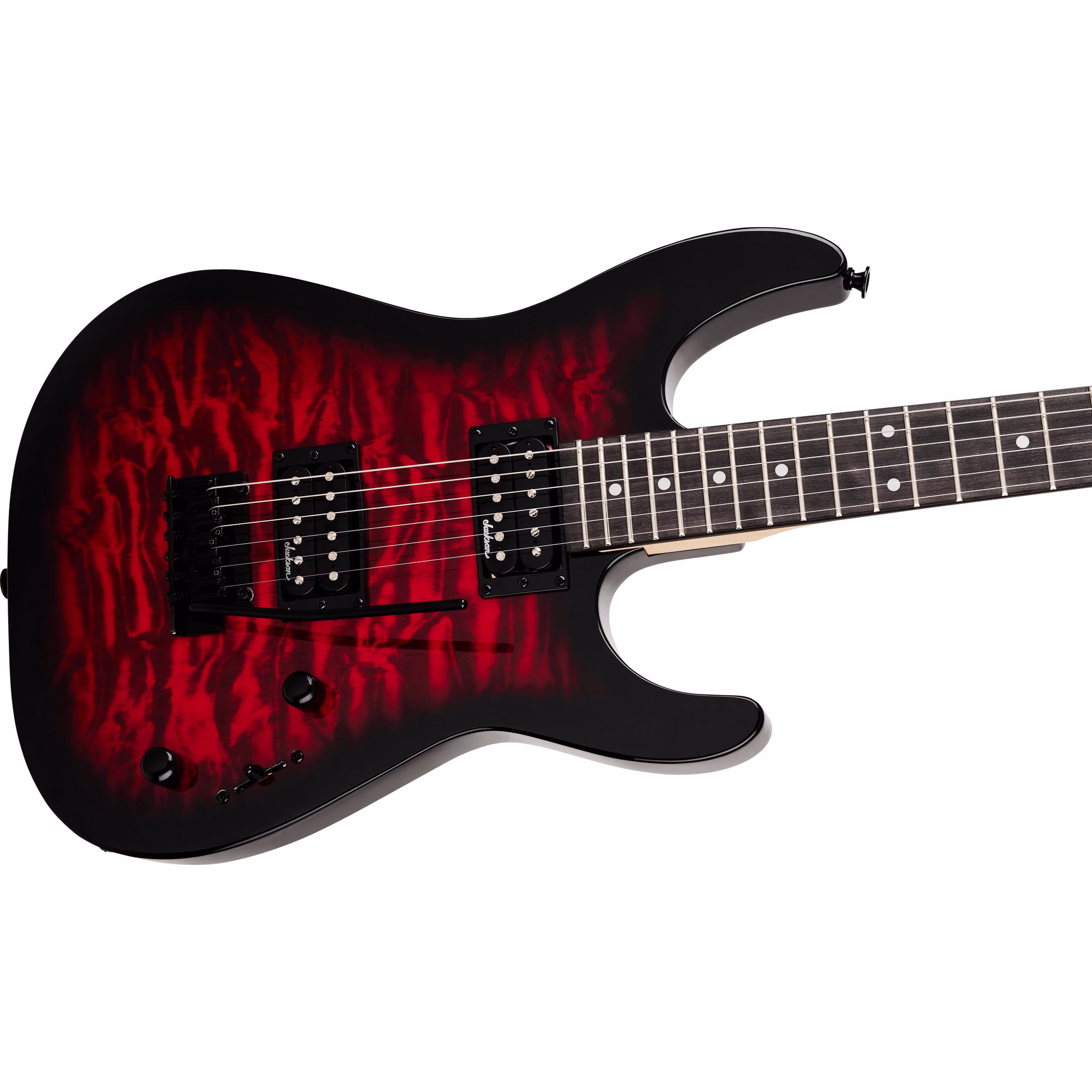 Guitarra Eléctrica Jackson JS Series Dinky JS11Q Transparent Red - Imagen 4