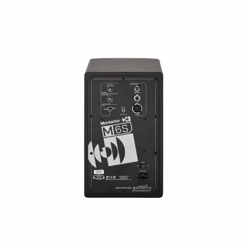 Montarbo M6S panel trasero entradas XLR TRS RCA controles EQ