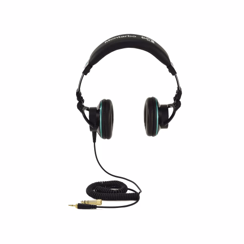 Auriculares Montarbo MDH-40 cerrados de estudio vista frontal color negro