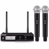 Sistema inalámbrico VHF ACID con 2 micrófonos de mano vista frontal