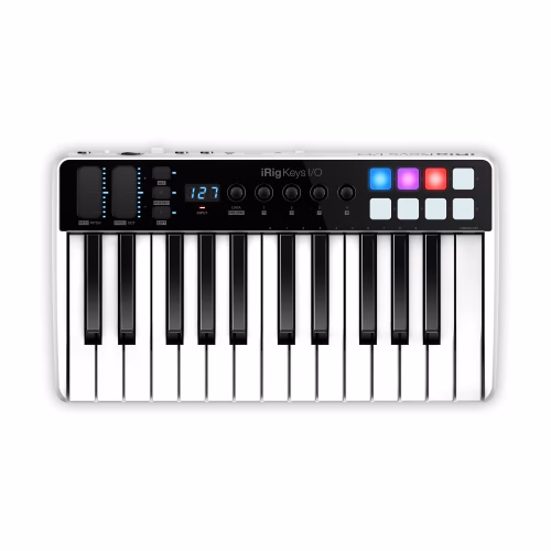 Controlador MIDI con Interfaz de Audio IK Multimedia iRig Keys I/O 25