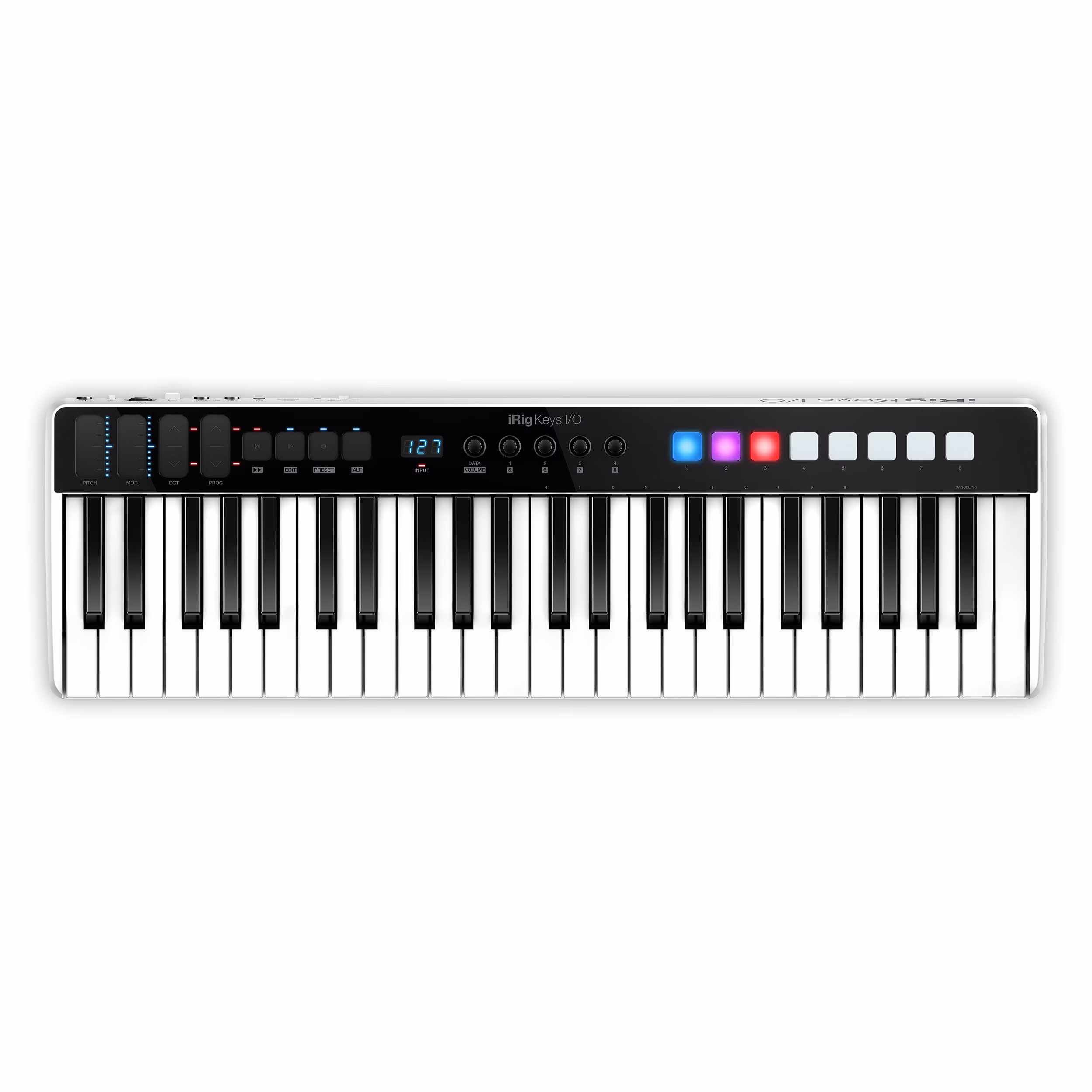 Controlador MIDI con Interfaz de Audio IK Multimedia iRig Keys I/O 49