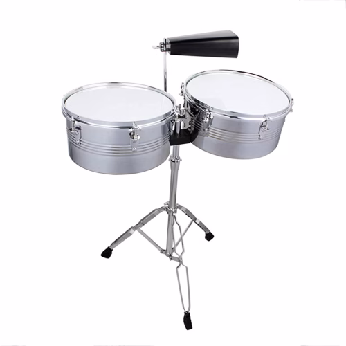 Timbales ACID STB1314-SL 13" y 14" con Soporte y Campana
