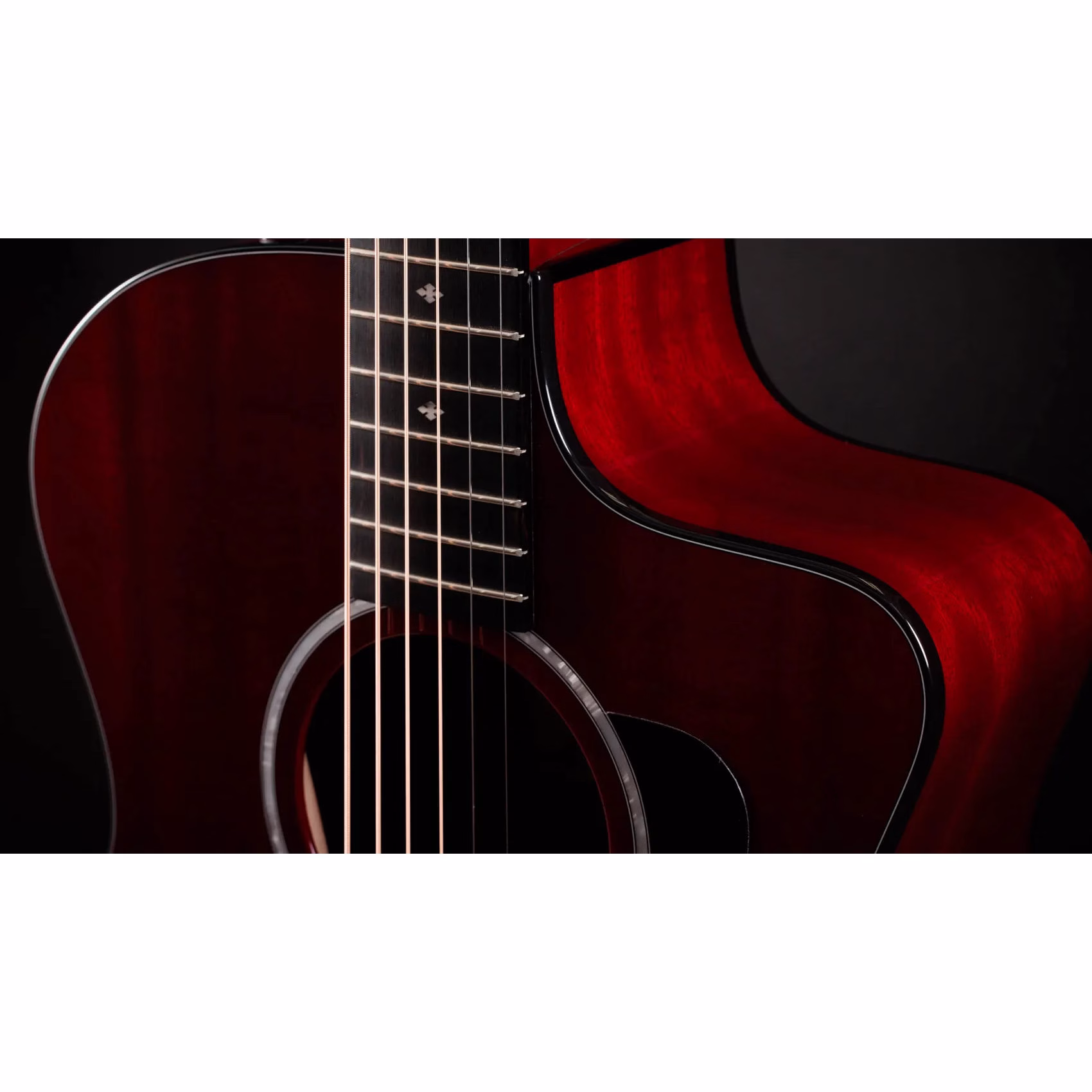 Guitarra Electroacústica Taylor 224ce Plus Special Edition Trans Red - Imagen 11