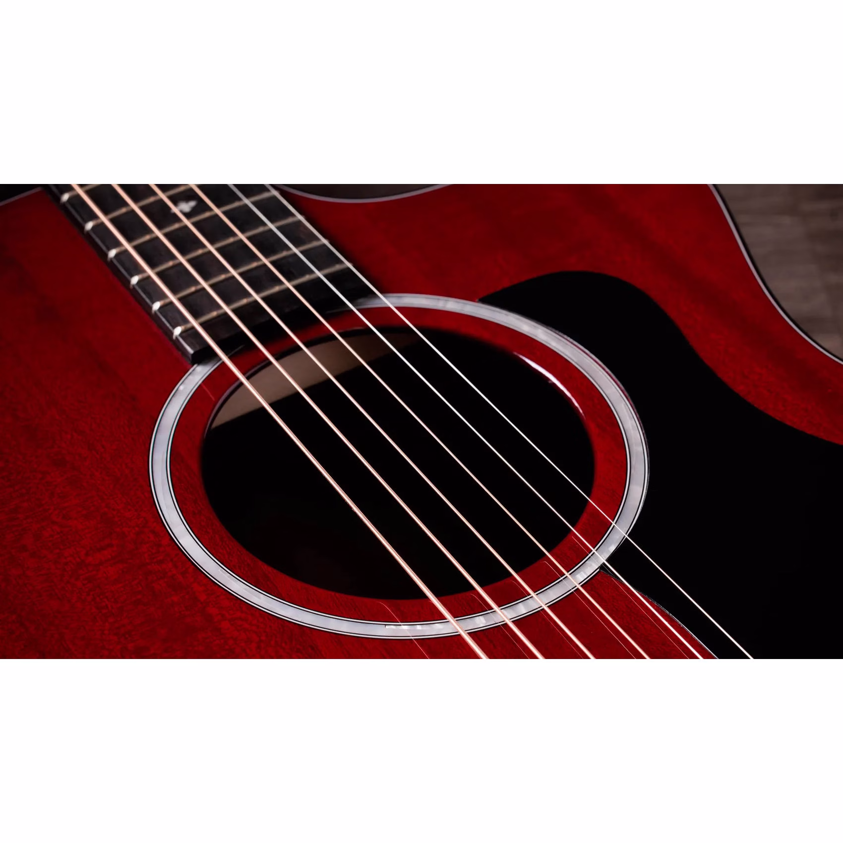 Guitarra Electroacústica Taylor 224ce Plus Special Edition Trans Red - Imagen 10