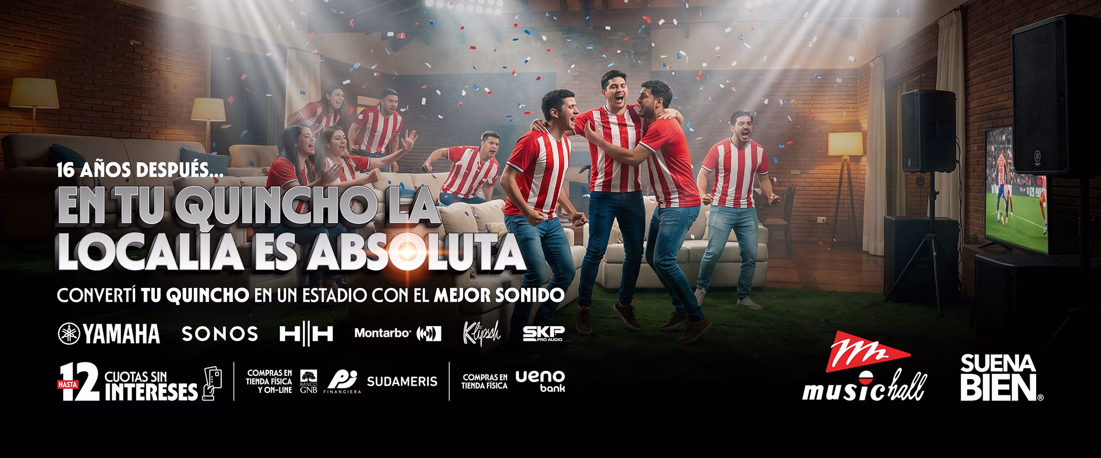 En el mundial la localia es absoluta! Convertí tu quincho en un verdadero estadio!