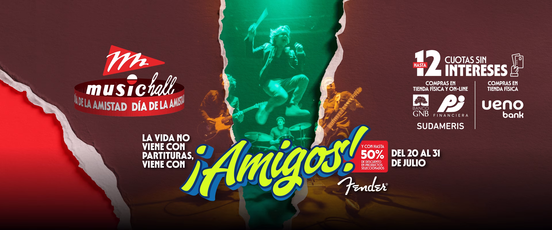 Ofertas Fender en Paraguay: hasta 50% OFF por el Día de la Amistad