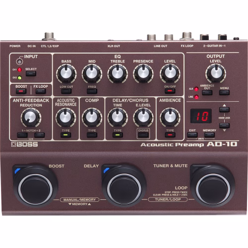 Preamplificador para Guitarra Acústica BOSS AD-10